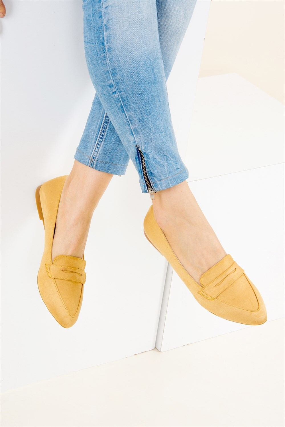 New look shop shoes mustard