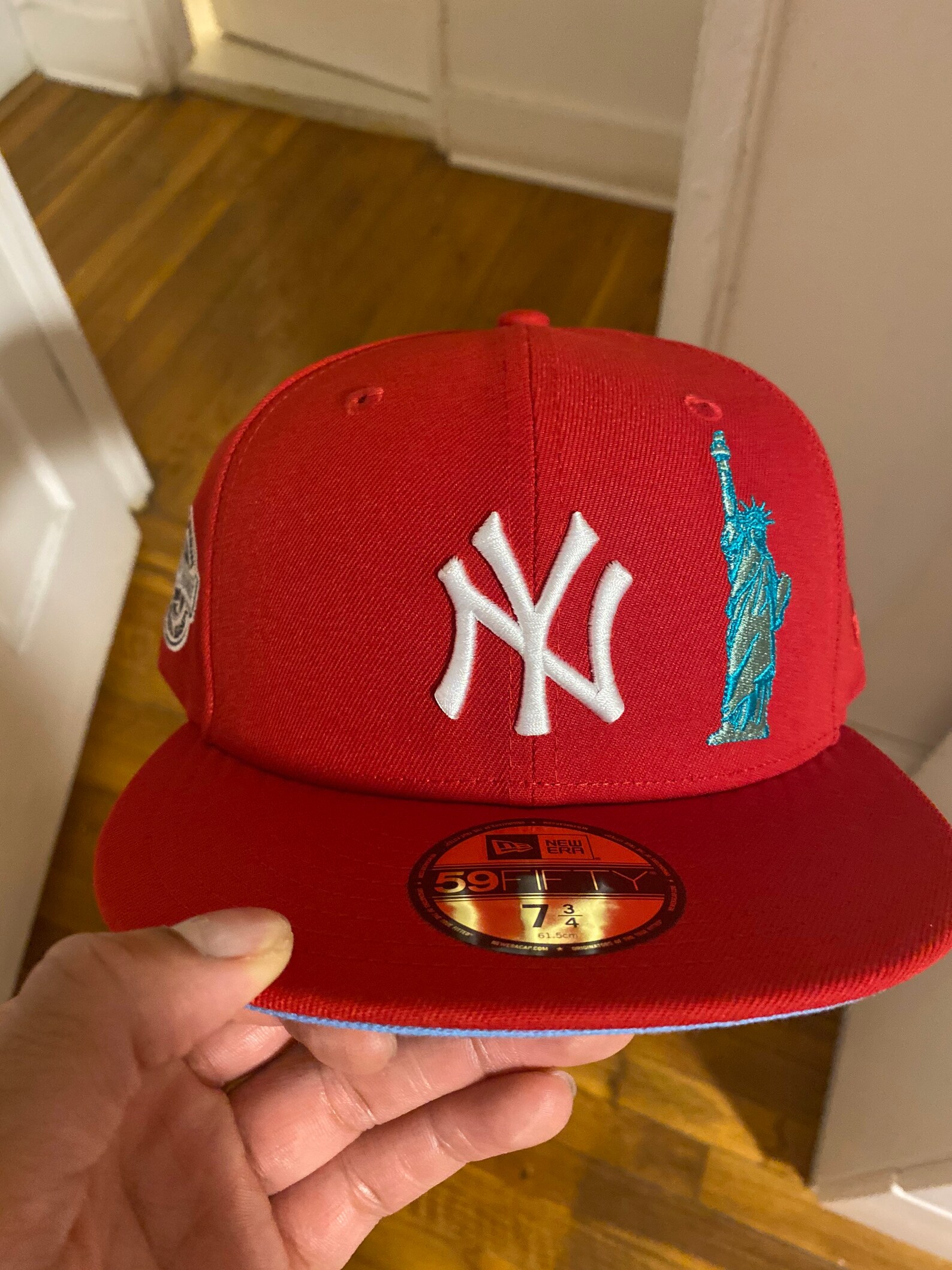 New York Yankee Statue of Liberty New Era 59fifty fitted cap. | Etsy