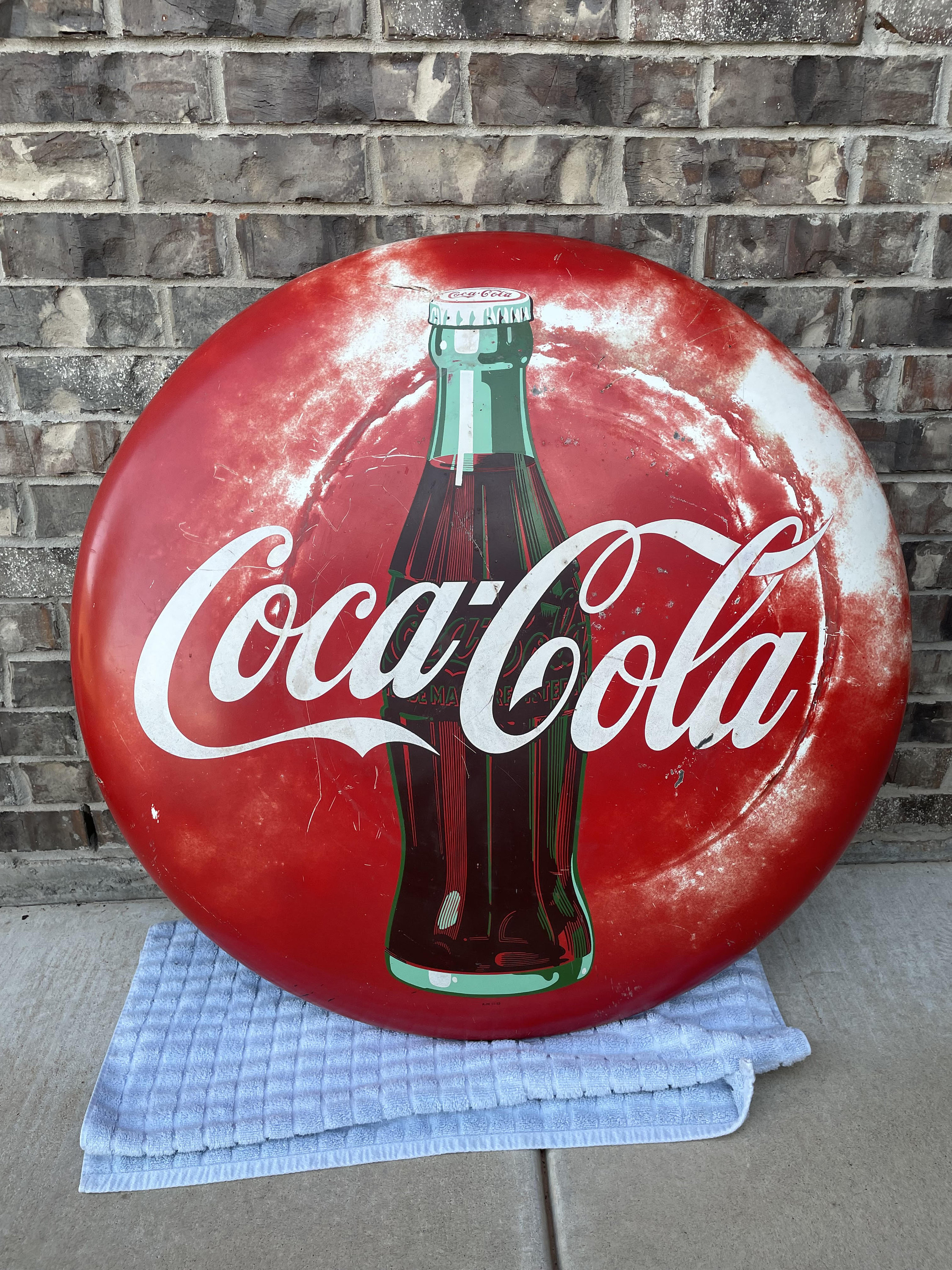 Coca-cola Button 36 Inch Original 1953 - Etsy