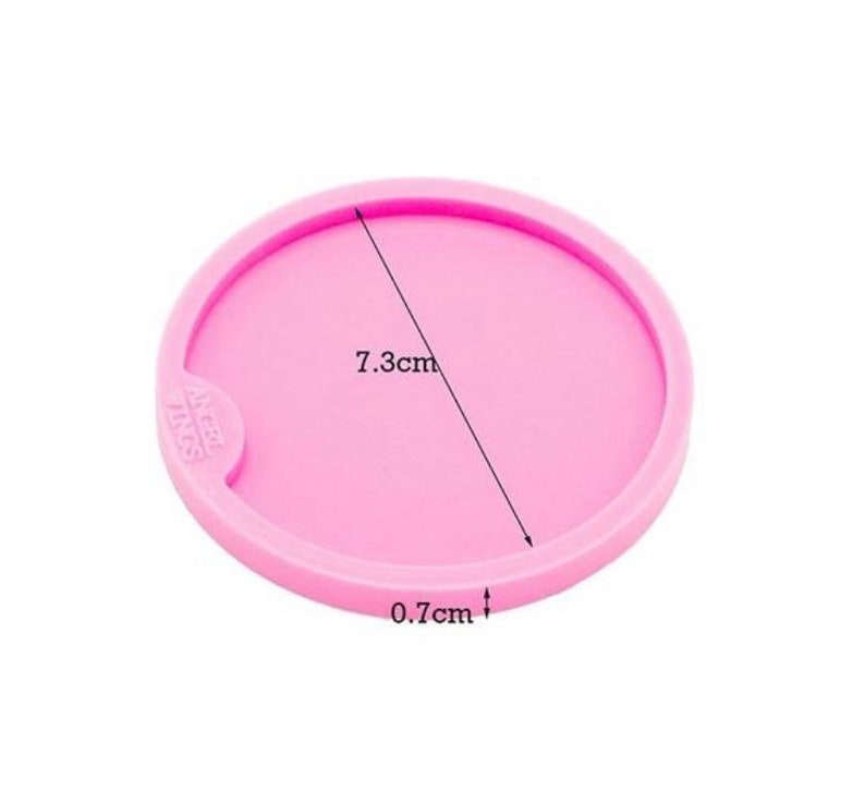 CAR COASTER Pink Silicone Coasters Resin Epoxy Mold Small & Etsy