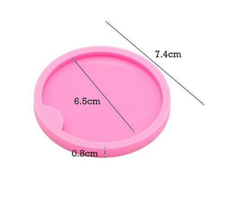 CAR COASTER Pink Silicone Coasters Resin Epoxy Mold Small & Etsy