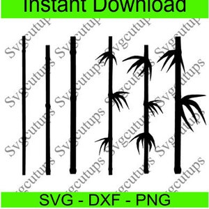 Bamboo SVG Cut File: Cricut, Vinyl Cutters (Digital Download)