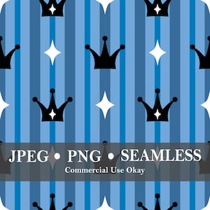 Striped Prince Seamless Pattern, JPG, PNG, Digital paper, sublimation, print fabric or other projects
