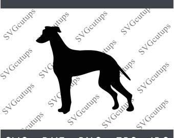 Greyhound Svg, Dog Svg, Greyhound dxf, Greyhound png, Greyhound eps , Greyhound cut file, Greyhound Silhouette