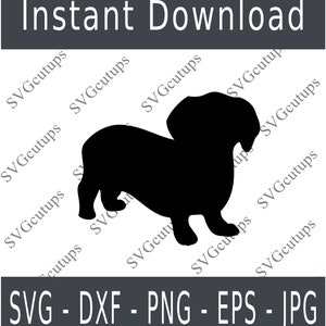 Dachshund SVG, Dxf, Png, Dog svg, Dachshund cut file, Dachshund silhouette, Wiener dog svg, Dog lover svg