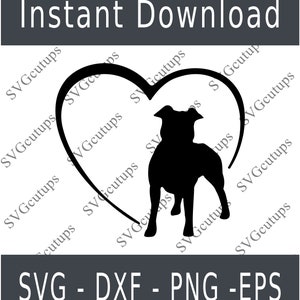 American Pit Bull Svg, Pit bull DXF, Pit bull PNG, Pit bull EPS, File di taglio Pit bull, Silhouette Pit bull, Profilo Pit bull