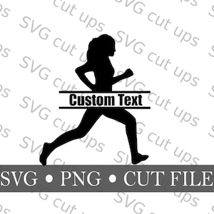 Running split monogram Svg, Runner Svg, girl running Svg, Cut file,Runner, Girl Running SVG, Running monogram , split frame