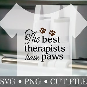 De beste therapeuten hebben svg-poten, inclusief snijbestand voor HTV-vinyl en png-bestand voor sublimatie