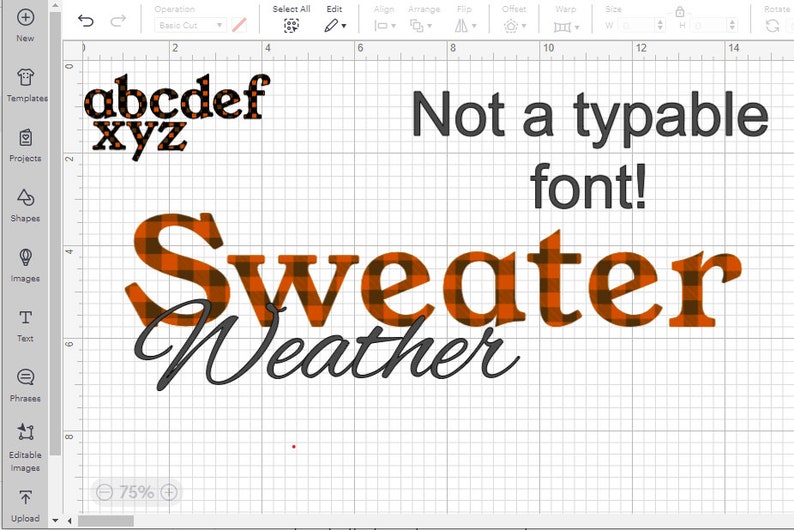Plaid Alphabet, SVG and PNG Files, Includes Capital and Lower Case ...