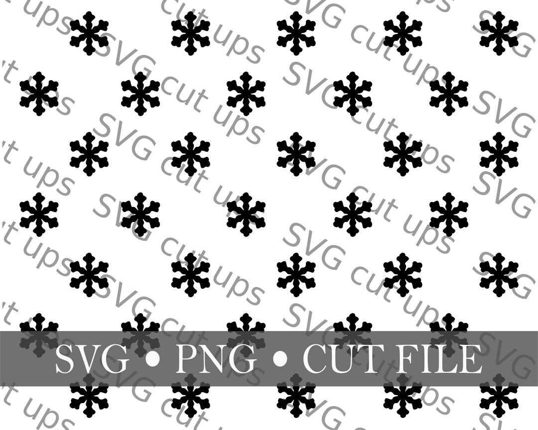 Snowflake Seamless Pattern, SVG and PNG Files, Pattern for Cricut - Etsy