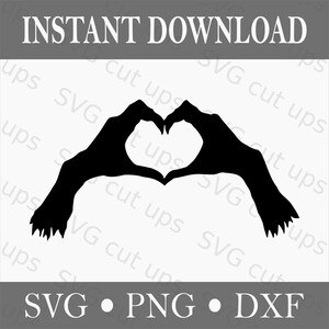 Zombie svg (heart sign) Svg, Dxf, Png, digital download, vector, cut file for Cricut