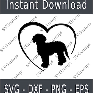 Goldendoodle Herz, Goldendoodle Dxf, Goldendoodle geschnitten Datei, Goldendoodle Silhouette, Goldendoodle Cut-Datei, Goldendoodle