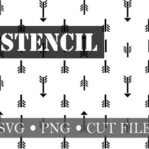 Archivo de corte de plantilla de flecha, archivos SVG y PNG, compatible con Cricut y aplicaciones similares