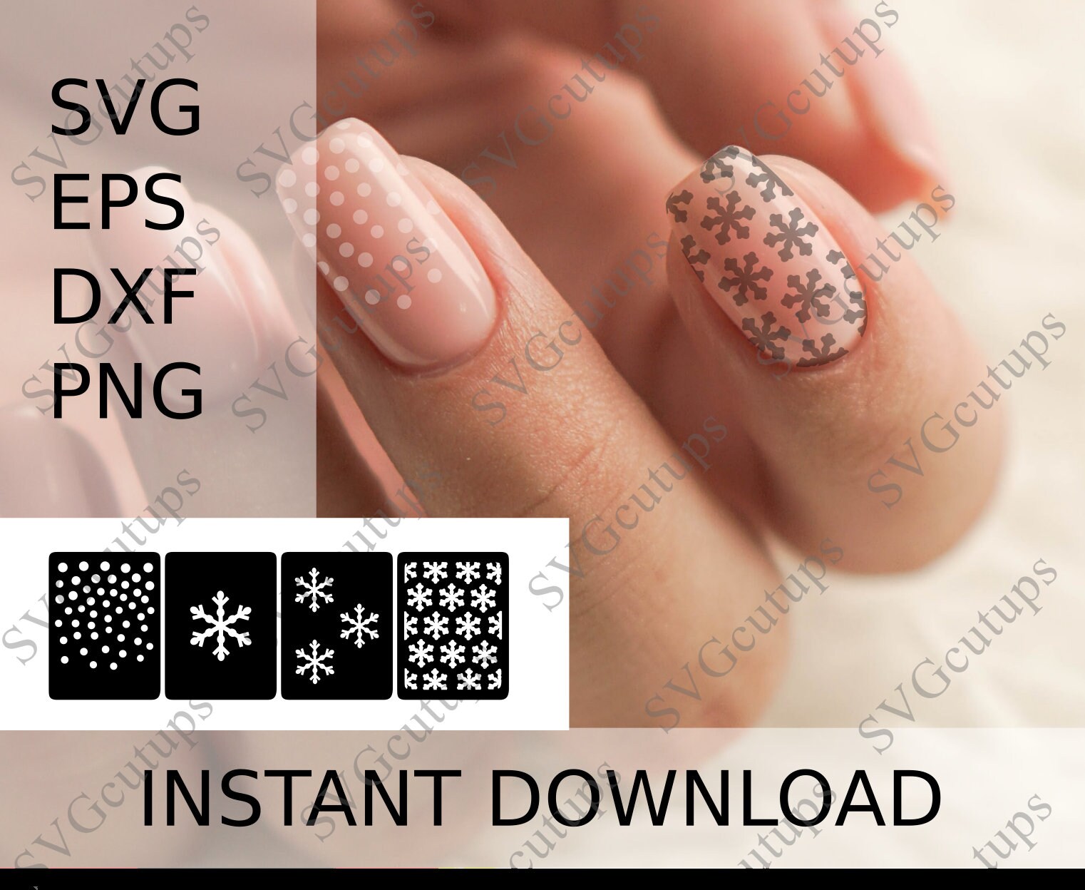 Nail Art SVG File Snowflake Nail Stencils Nail Stencils Svg - Etsy Nail Art SVG File Snowflake Nail Stencils Nail Stencils Svg - Etsy