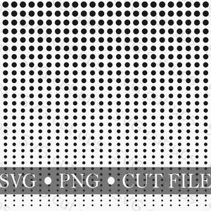小さなドットのグラデーション、ハーフトーンパターン、SVG および PNG ファイル
