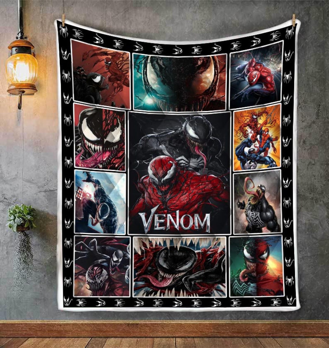 Venom Marvel Blanket Personalized Custom Kids Blanket Custom Etsy