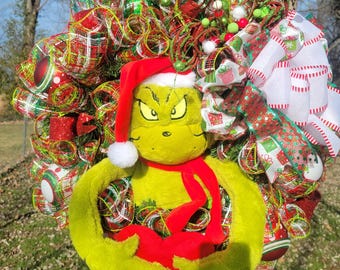 グリンチの常緑リース - 点灯します!