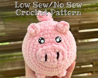 ハムレット・ザ・ホッグのかぎ針編みパターン - 低縫合/無縫合