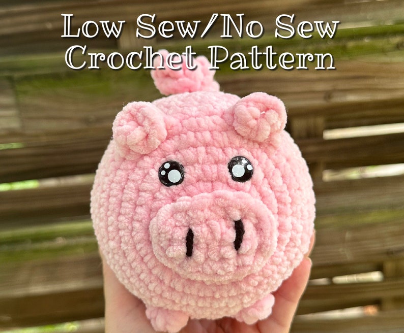 Hamlet the Hog Crochet Pattern - Low Sew/no Sew - Etsy