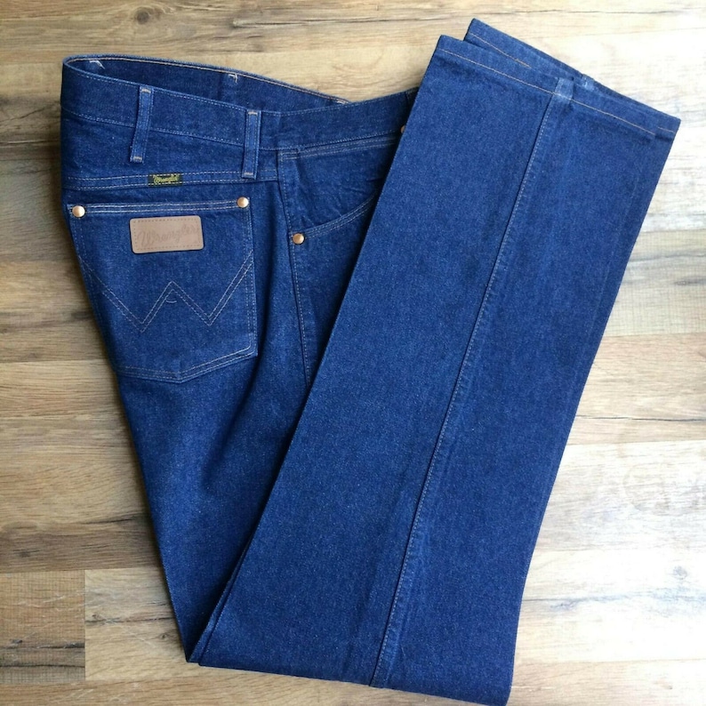 Wrangler Mens 13Mwz Original Fit Cowboy Cut Jeans Dark Denim 38 X 33
