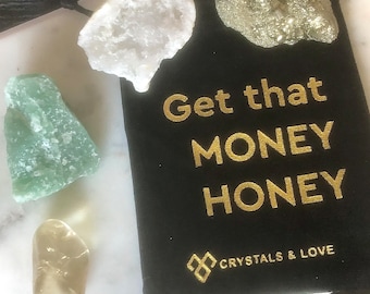ABUNDANCE CRYSTAL SET Fülle Manifestation Kristall Kit Geld Anziehungskraft Kristall Hochwertiges natürliches Kristallheilungs-Geschenkset