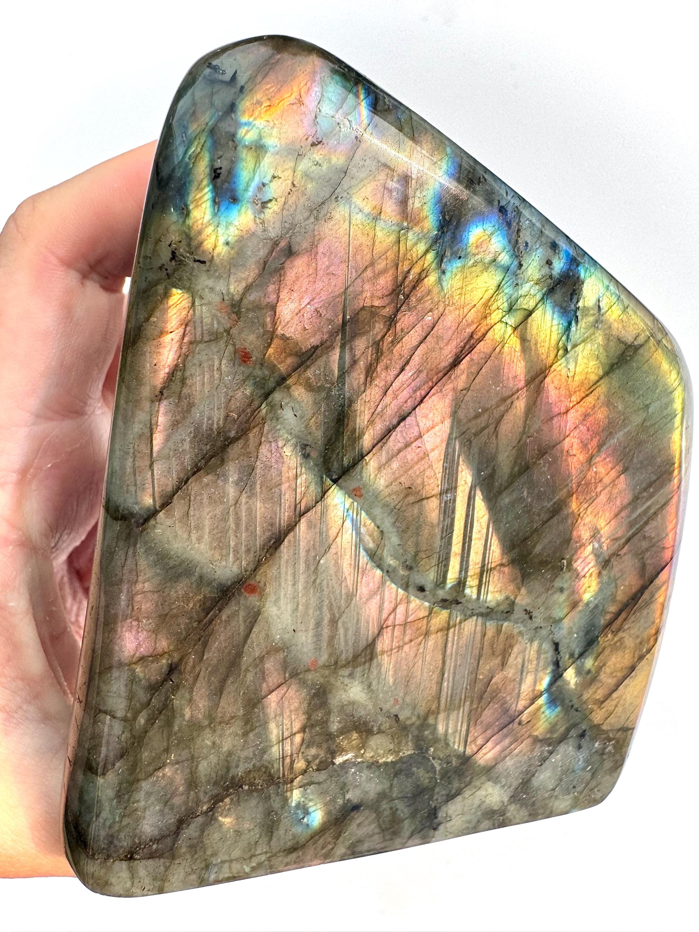 ピンクラブラドライト 自立型ラブラドライト ピンクラブラドライト