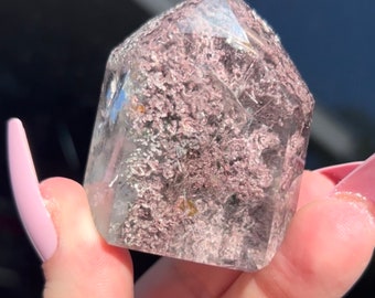 HIGH QUALITY Lodolite Tower Crystal Quartz Garden Quartz Tower Scenic Quartz Point Lodolite Garden Quartz Crystal Point Inclusion Quartz