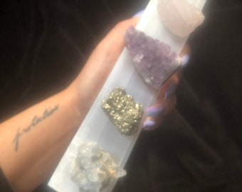 HIGH GRADE CRYSTAL Set Raw Crystal Set Healing Crystal Set Real Stone Set Crystal Geode Set Genuine Crystal Kit Crystal Gift Set Spiritual