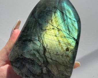 BLUE LABRADORITE Green Flash Labradorite Specimen Labradorite Self Standing Labradorite Natural Labradorite High Flash Labradorite Tower