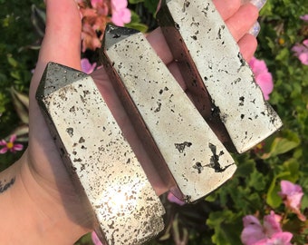 Large Pyrite Tower, Pyrite Point, Pyrite Obelisk, Polished Pyrite, Peruvian Pyrite, Pyrite