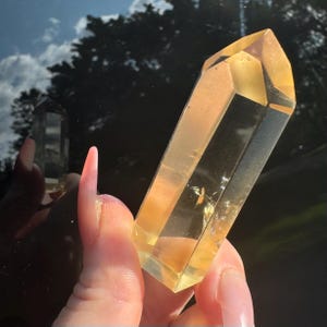 GENUINE CITRINE Unheated Citrine High Quality Citrine Real Citrine Crystal Brazil Citrine Point Natural Citrine High Grade Citrine Tower