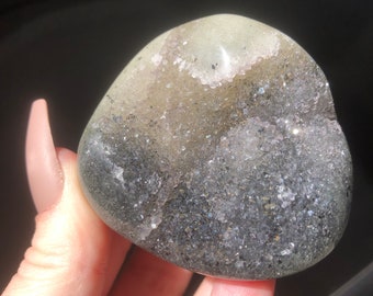 RARE URUGUAY AMETHYST Black Amethyst Specimen Sugar Druzy Amethyst Black Druzy Crystal High Grade Crystal Specimen Rainbow Amethyst Palmston