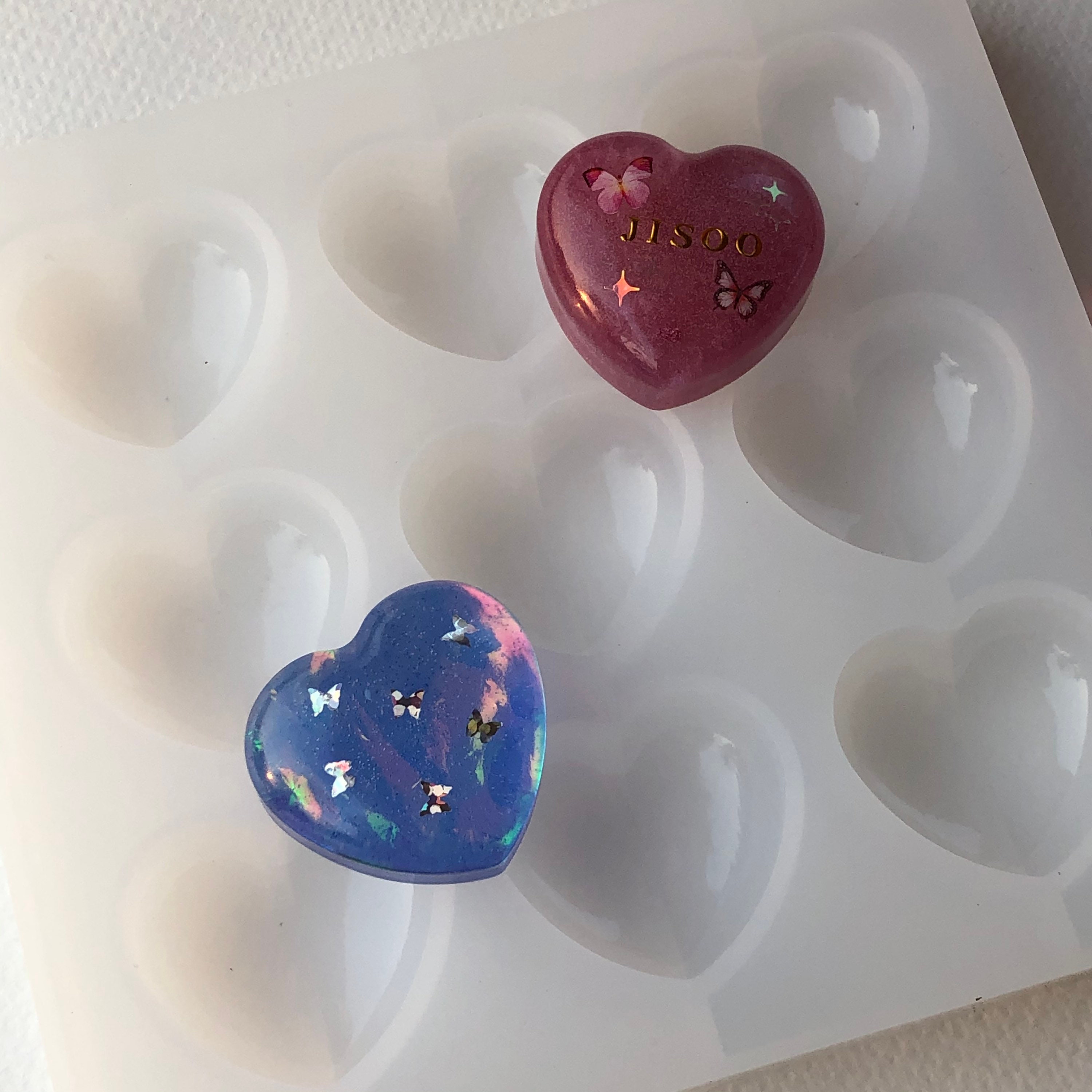 Love heart mold jewelry heart molds keychain mold Etsy