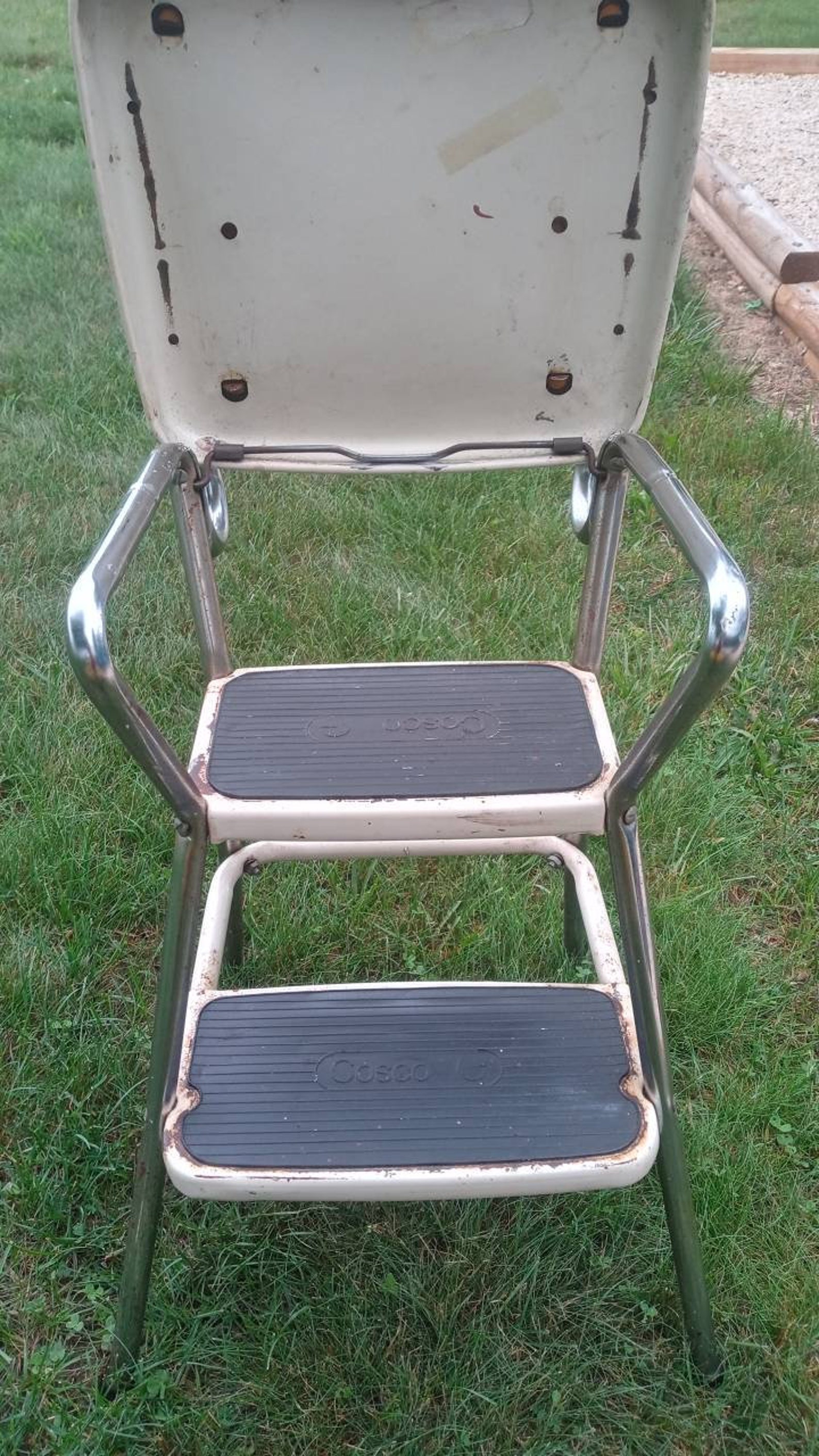 Vintage Cosco Step Stool Chair Etsy