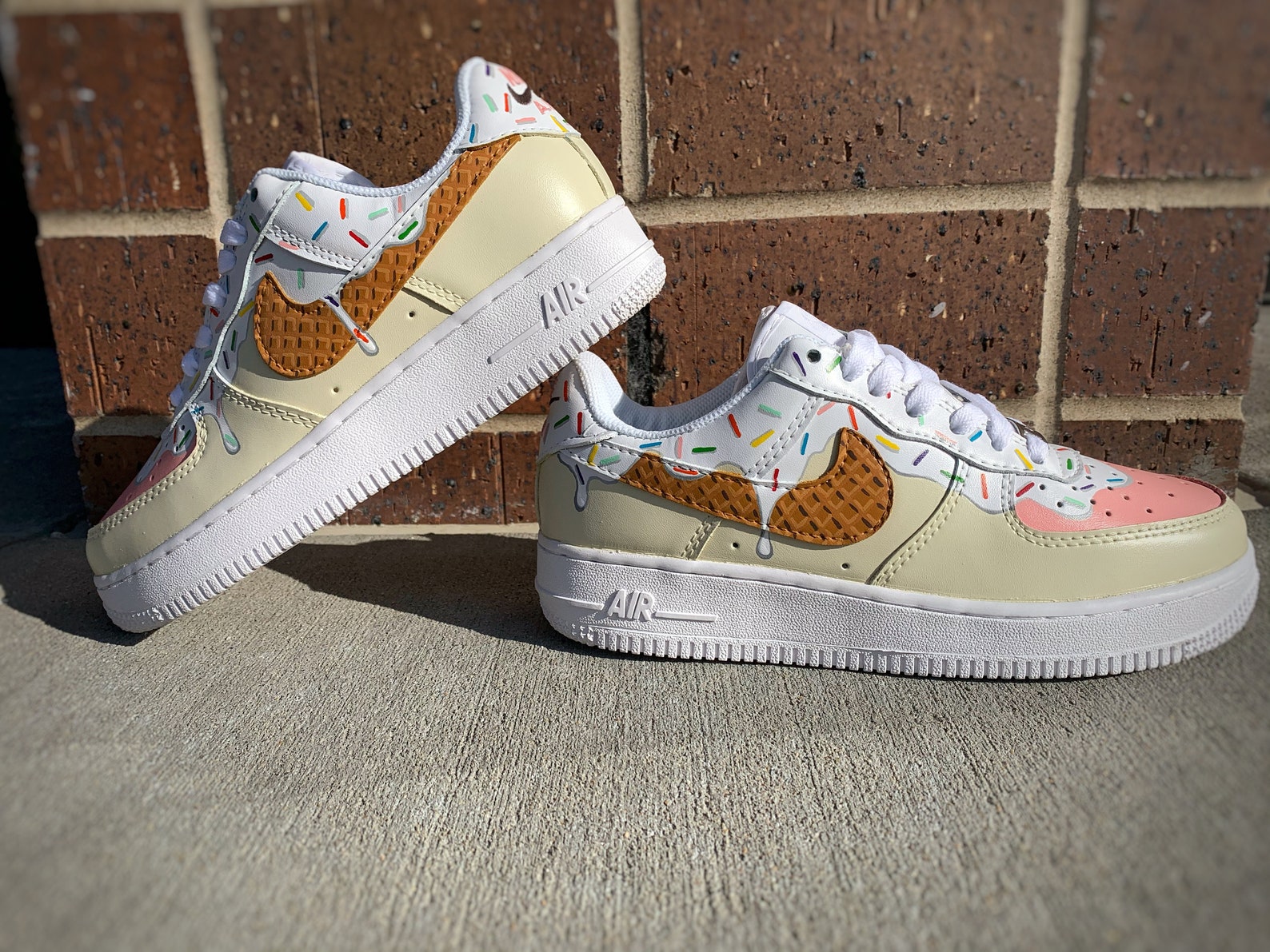 cream air force 1s