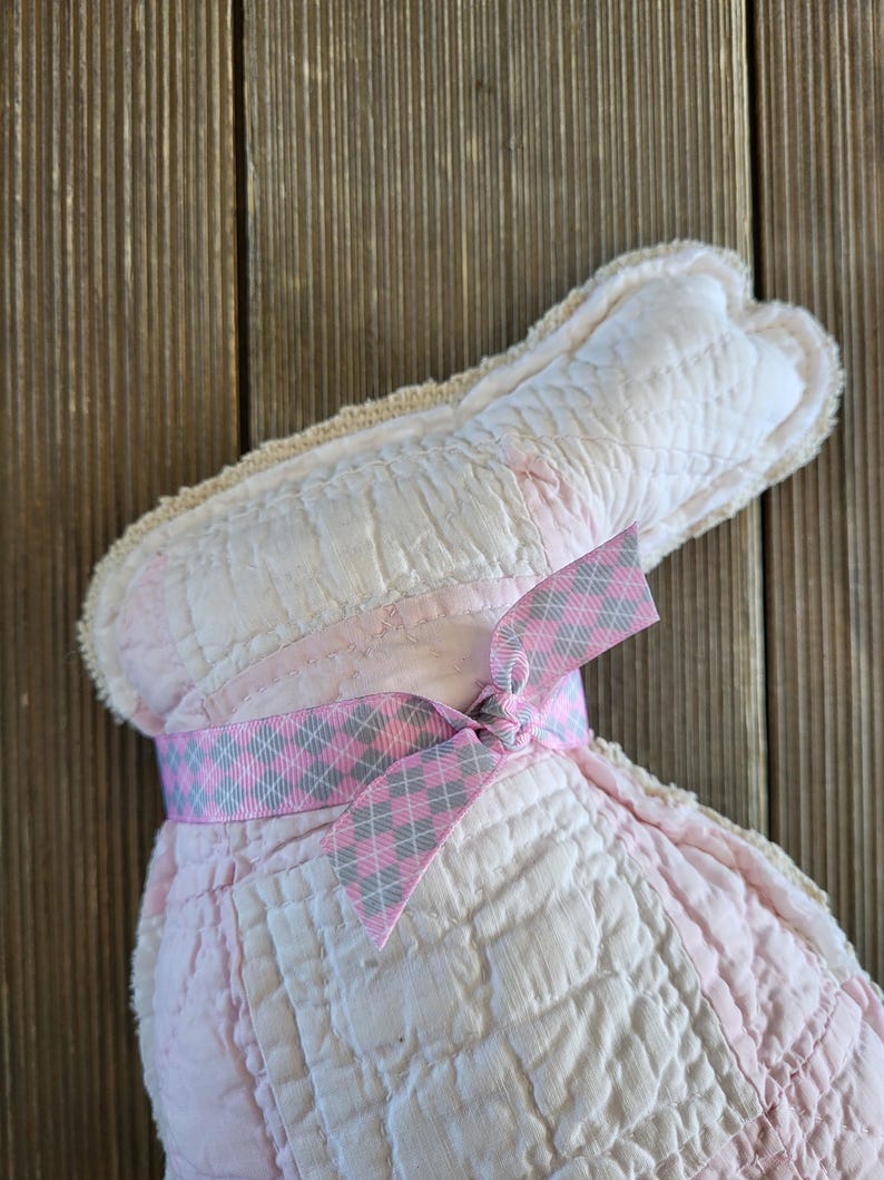 Quilted Rabbit Quilted Rabbit, Rabbit, Easter Bunny,vintage Quilt Rabbit,primitive ...