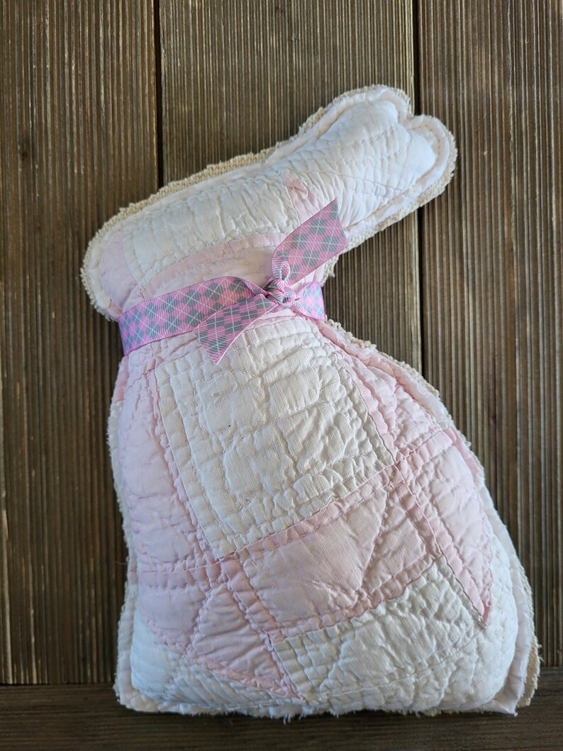 Quilted Rabbit Quilted Rabbit, Rabbit, Easter Bunny,vintage Quilt Rabbit,primitive ...
