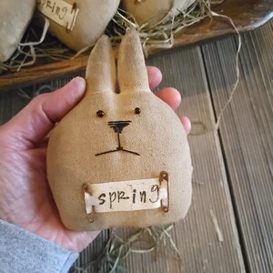 Primitive Spring Rabbit,stuffed Rabbit,easter Decor,primitive Decor ...