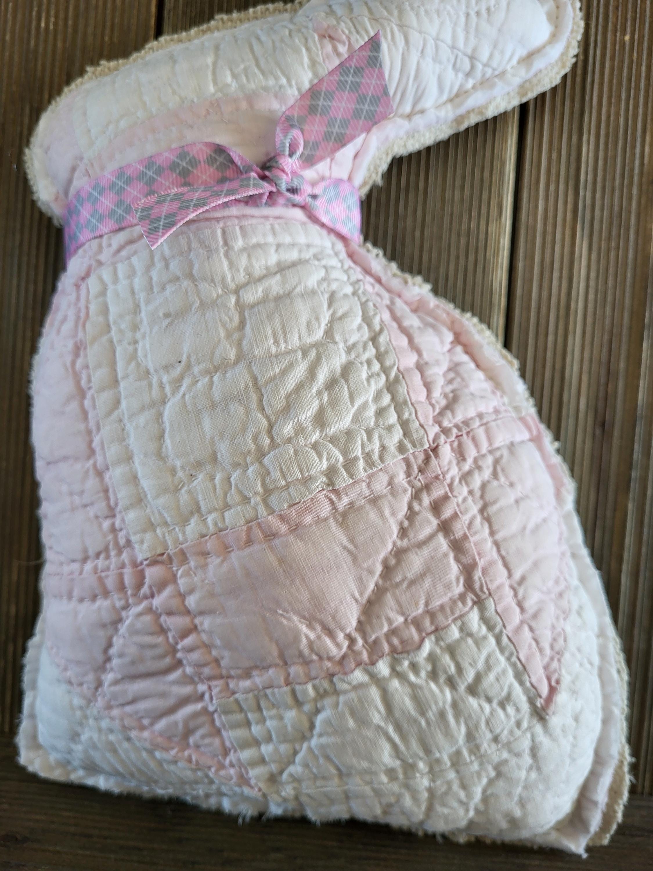 Quilted Rabbit Quilted Rabbit, Rabbit, Easter Bunny,vintage Quilt Rabbit,primitive ...
