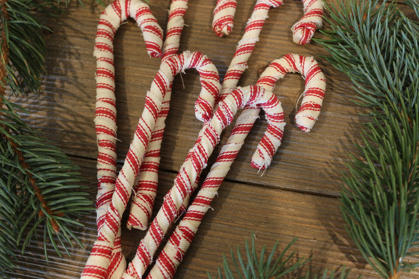 Image of Farmhouse Candy Cane Ornaments