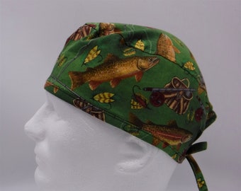 Fishing Scrub Hat - Etsy