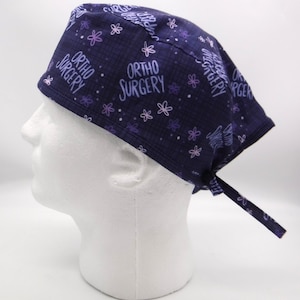 Ortho Surgery Scrub Cap, Skull Hat, Surgery Hat