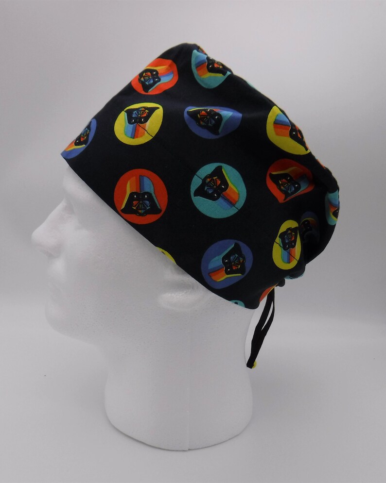 Unisex Hat Skull Cap Scrub Hat Skull Hat Star Wars Circle Darth Vader Large Scrub Cap Surgery Hat Surgery Cap