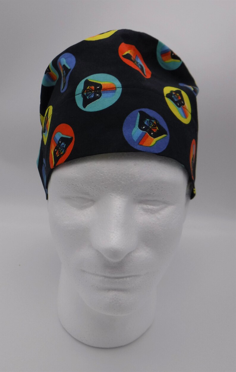 Unisex Hat Skull Cap Scrub Hat Skull Hat Star Wars Circle Darth Vader Large Scrub Cap Surgery Hat Surgery Cap
