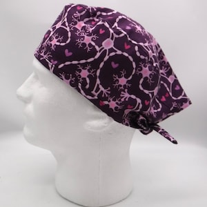 Neurons #3 pinke OP-Haube, Kappe, OP-Haube