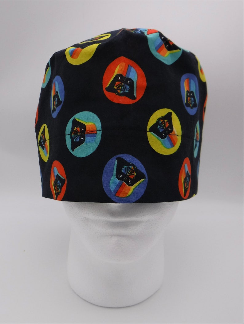 Unisex Hat Skull Cap Scrub Hat Skull Hat Star Wars Circle Darth Vader Large Scrub Cap Surgery Hat Surgery Cap