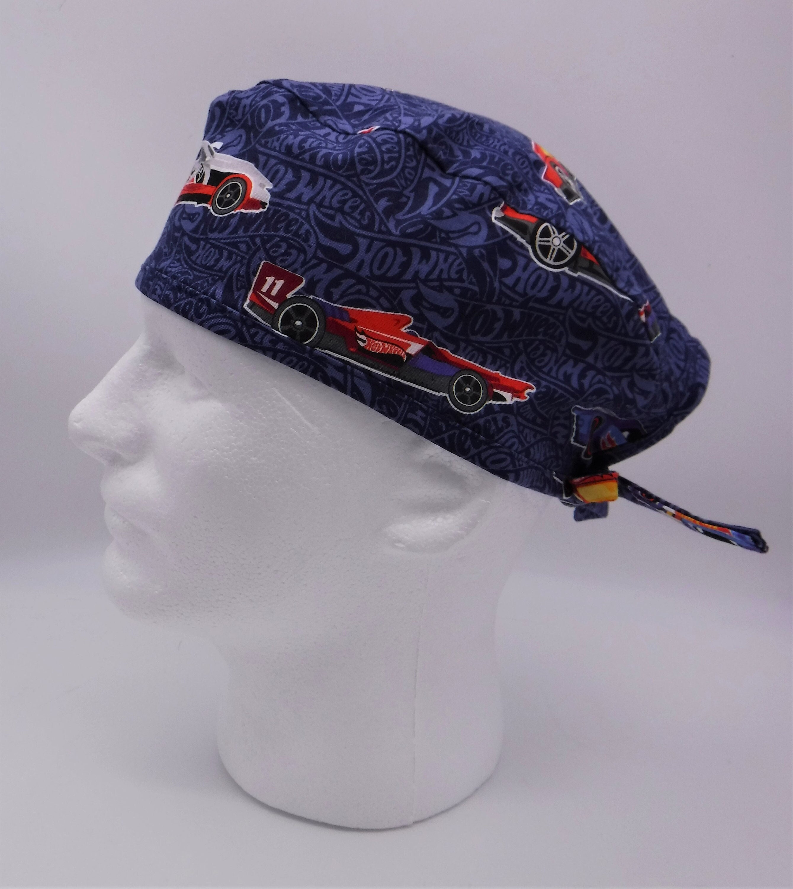 Hot Wheels Scrub Cap Unisex Hat Skull 
