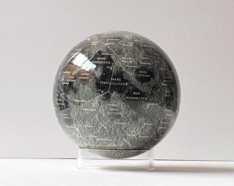 Magnetic Moon Globe with Stand - 4" 16 Piece Moon, Space Gift, Space Decor