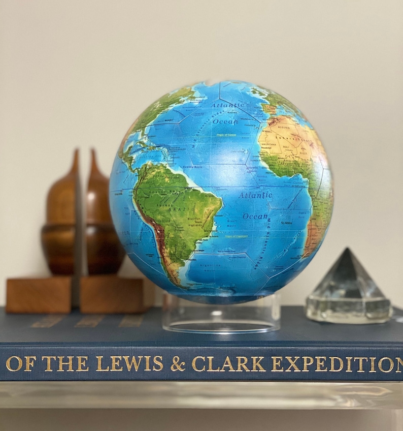 Carte de relief 7 Globe terrestre magnétique avec la carte Etsy