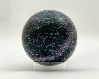 Magnetic Celestial Star Globe -  4" 16 Piece Star Globe Puzzle, Astronomy, Star Map, Star Gazing, Space Gift, Constellations